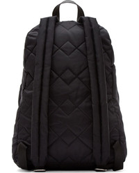 schwarzer gesteppter Nylon Rucksack von Marc by Marc Jacobs