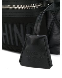 schwarzer gesteppter Nylon Rucksack von Moschino