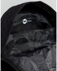 schwarzer gesteppter Wildleder Rucksack von Mi-pac