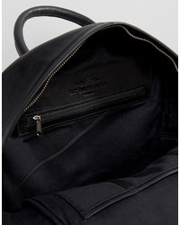 schwarzer gesteppter Wildleder Rucksack von Urban Code