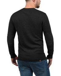 schwarzer Henley-Pullover von BLEND