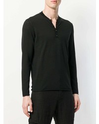 schwarzer Henley-Pullover von Transit