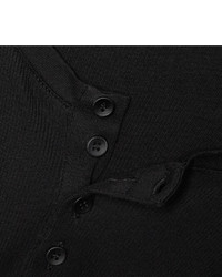 schwarzer Henley-Pullover von Dolce & Gabbana