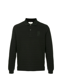 schwarzer horizontal gestreifter Polo Pullover von Kent & Curwen