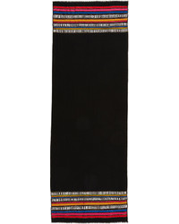 schwarzer horizontal gestreifter Schal von Janavi