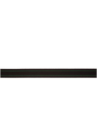 schwarzer horizontal gestreifter Segeltuchgürtel von Prada