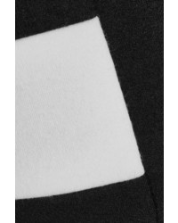 schwarzer horizontal gestreifter Wollbleistiftrock von Max Mara