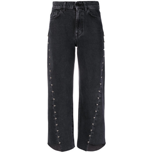 Schwarzer Hosenrock Aus Jeans Von 7 For All Mankind 358 Farfetch Com Lookastic