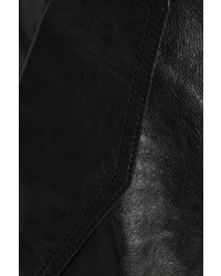 schwarzer Hosenrock aus Leder von Acne Studios