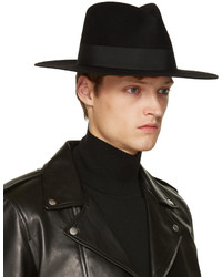 schwarzer Hut von Saint Laurent