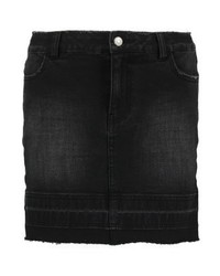 schwarzer Jeans Minirock von Even&Odd