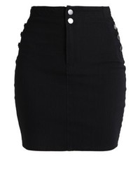 schwarzer Jeans Minirock von GUESS