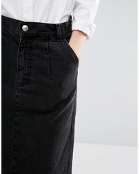 schwarzer Jeansrock von Asos