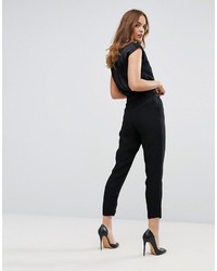 schwarzer Jumpsuit aus Jeans von Sisley