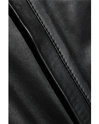 schwarzer Jumpsuit aus Leder von R 13