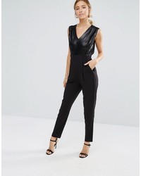 schwarzer Jumpsuit aus Pailletten