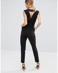 schwarzer Jumpsuit aus Pailletten