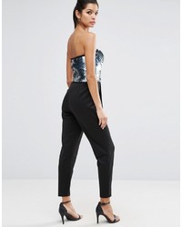 schwarzer Jumpsuit aus Pailletten von Asos