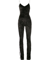 schwarzer Jumpsuit aus Samt von Off-White