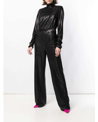 schwarzer Jumpsuit aus Seide von Styland