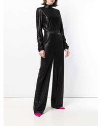 schwarzer Jumpsuit aus Seide von Styland