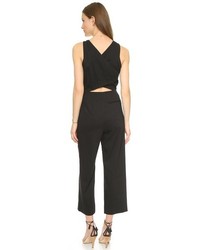 schwarzer Jumpsuit mit Ausschnitten von Apiece Apart