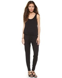 schwarzer Jumpsuit mit Ausschnitten von Feel The Piece