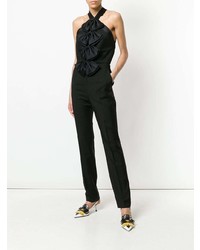 schwarzer Jumpsuit mit Rüschen von Givenchy