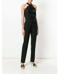 schwarzer Jumpsuit mit Rüschen von Givenchy