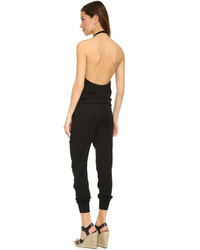 schwarzer Jumpsuit von Young Fabulous & Broke