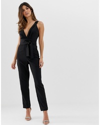 schwarzer Jumpsuit von ASOS DESIGN