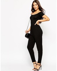 schwarzer Jumpsuit