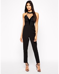 schwarzer Jumpsuit von Kardashian Kollection