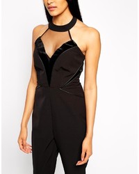 schwarzer Jumpsuit von Kardashian Kollection