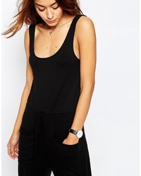 schwarzer Jumpsuit von Asos