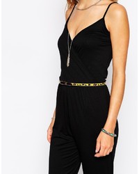 schwarzer Jumpsuit von Asos