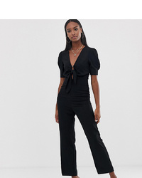 schwarzer Jumpsuit von Fashion Union Tall