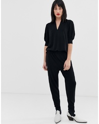 schwarzer Jumpsuit von In Wear