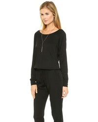 schwarzer Jumpsuit von Young Fabulous & Broke