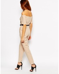 schwarzer Jumpsuit von Warehouse