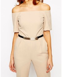 schwarzer Jumpsuit von Warehouse