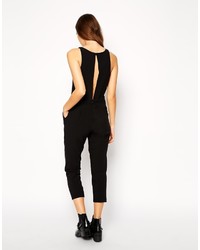 schwarzer Jumpsuit von Asos