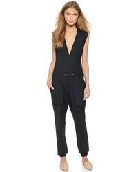 schwarzer Jumpsuit von Public School