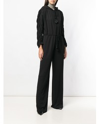 schwarzer Jumpsuit von Alberta Ferretti