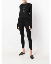 schwarzer Jumpsuit von Le Kasha