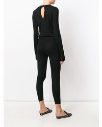 schwarzer Jumpsuit von Le Kasha