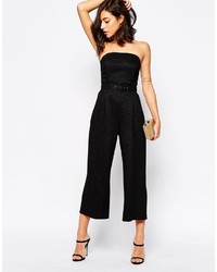 schwarzer Jumpsuit von Warehouse