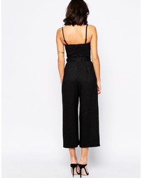 schwarzer Jumpsuit von Warehouse