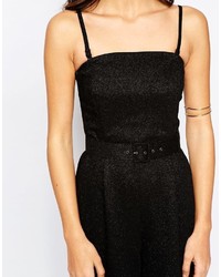 schwarzer Jumpsuit von Warehouse