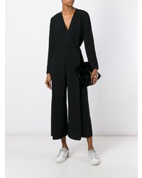 schwarzer Jumpsuit von T by Alexander Wang